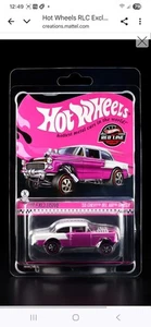 HOT WHEELS 39th CONVENTION RLC PINK 55 CHEVY BEL AIR GASSER OVERDRIVE ORDER  - Bild 1 von 12