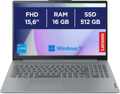 Ideapad Slim 3 Notebook 15,6” FHD (1920X1080), Intel Core I5-12450H, RAM 16GB, 5 - Immagine 1 di 4