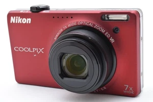 [Almost MINT] Nikon COOLPIX S6000 Red 14.2MP Digital Camera English From JAPAN - Picture 1 of 24