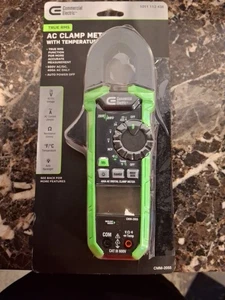 COMMERCIAL ELECTRIC TRUE RMS AC CLAMP METER W/ TEMPERATURE AC/DC 600V CMM-2055T - Picture 1 of 2