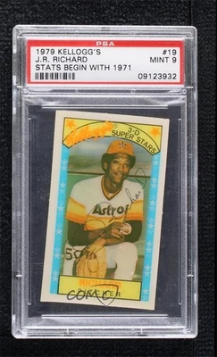1979 Kellogg's 3-D Super Stars JR Richard (Stats Start in 1971) #19 PSA 9 MINT - Image 1 of 2