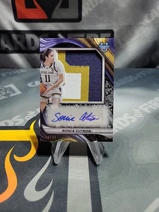 2024-25 Bowman University's Best Sonia Citron Patch Auto Black /10 Rookie ND - Picture 1 of 10