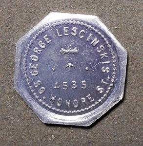 D008 Chicago IL: George Lescinskis, 4535 So. Honore St. Good For 25c When Ret - Picture 1 of 2