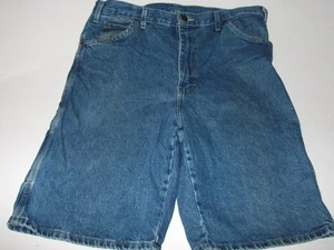 Dickies pantaloncino denim uomo 34 blu ampio lavoro falegname streetwear anni 90 Y2K - Foto 1 di 4