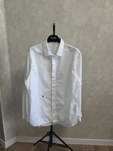 Rara camicia classica bianca Dior ricamata ape taglia 42 M L