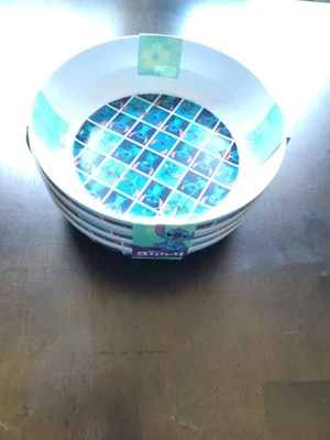 Paquete de 4 cuencos blancos Disney Lilo & Stitch sin BPA nuevos mejores marcas Foto 1 de 4