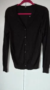 Uniqlo Women's Cardigan Black Size L - Picture 1 of 4