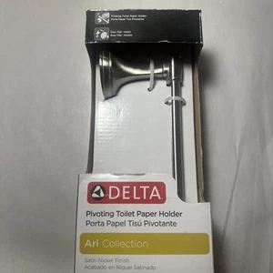 Delta Porta Carta Igienica Girevole Nichel Satinato Collezione Ari - Foto 1 di 7