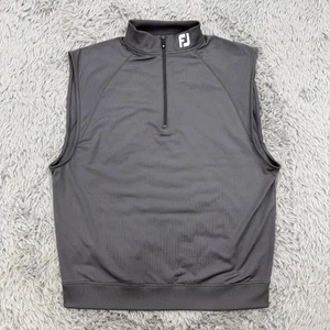 FootJoy x Titleist Vest Men’s L Gray Quarter Zip Performance Golf Collar Logo - Picture 1 of 8