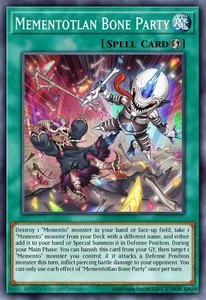 Yugioh RA04-EN099 - Mementotlan Bone Party - Platinum Secret Rare - Picture 1 of 1