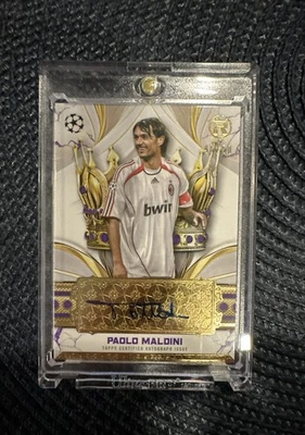 Topps Reverence 2024-25 - Crowned Legend Auto Paolo Maldini #CLA-PM púrpura/50  Foto 1 de 2