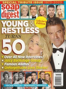 2023 YOUNG & RESTLESS TURNS 50 COLLECTOR'S EDITION-96 PAGES HEAVY GLOSSY PAPER - Picture 1 of 3