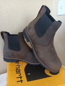 Botas de Trabajo Chelsea Resistentes al Agua Carhartt Frontier, Cuero Marrón Para Hombre 10.5 M - Imagen 1 de 10