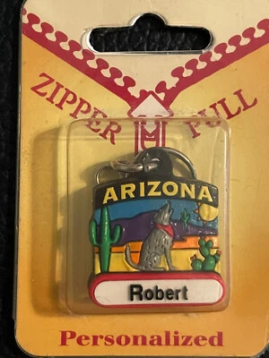 Arizona "Robert" Zipper Pull Bag Tag Personalized with Name *New - Image 1 of 2