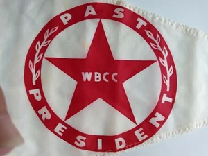 Vintage WBCC Past President Annin & Co Nyl Glo Pennant Nylon Bunting - Picture 1 of 5