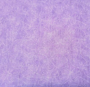 Loopy Hearts BTY Fabric Traditions Purple / Lavender - Picture 1 of 3