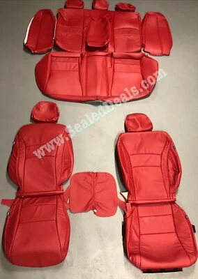 2016 2017 Honda Accord Sport / EX RED CUSTOM LEATHER SEAT REPLACEMENT COVERS  - Изображение 1 из 2