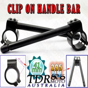 41mm CNC Clip Ons Fork Handlebar for Honda CBR600F2 1991-1994 92 93 - Picture 1 of 12