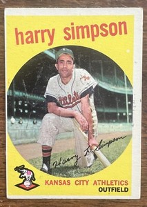 1959 Topps - #333 Harry Simpson