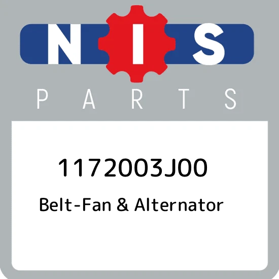 1172003J00 Nissan Belt-fan & alternator 1172003J00, New Genuine OEM Part - Image 1 of 1