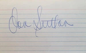 Don Sutton HOF LA Dodgers 1966-1980 signed 3x5 index card JSA COA FF54854 - Picture 1 of 3
