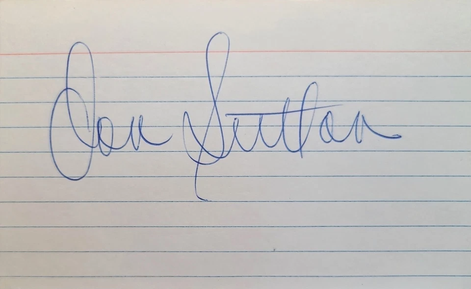 Don Sutton HOF LA Dodgers 1966-1980 signed 3x5 index card JSA COA FF54854 - Image 1 of 3