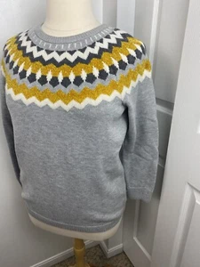 Talbots SizeX Sweater Fair Isle Lambswool Blend Preppy Academia Classic - Picture 1 of 12