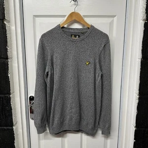 Jersey Lyle & Scott Gris Talla Grande | Suéter Top L Cuello Redondo Y Para Hombre - Imagen 1 de 18