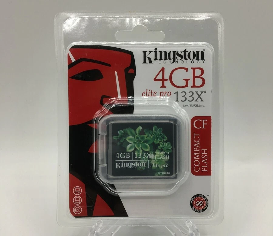 Kingston Elite Pro 4 GB 133x CompactFlash Memory Card (CF/4GB-S2) - Image 1 of 2