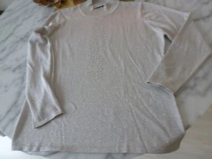 Gollehaug Damenpullover in Gr. 44 Silber - Helgrau, wie Neu Seide - Bild 1 von 6
