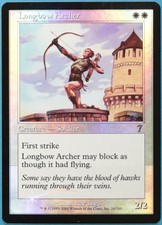 Longbow Archer FOIL 7th Edition NM White Uncommon MTG CARD (ID# 217334) ABUGames