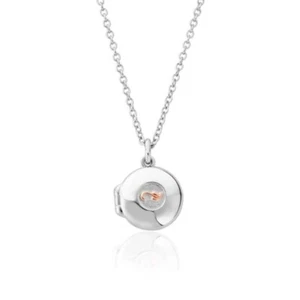 Clogau Silver & Welsh Gold Tree of Life Insignia Locket 3STOL0662 - Picture 1 of 2