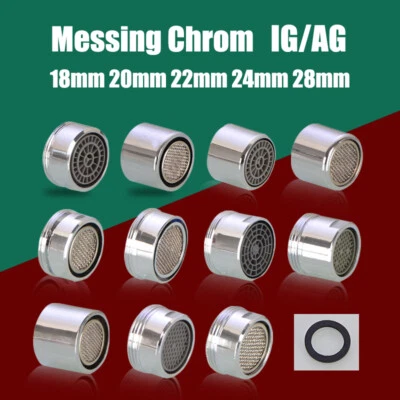 Perlator Strahlregler 18mm-24mm Wasserhahn Sieb Einsatz Perlatoren Luftsprudler - Bild 1 von 4