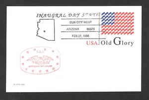 ESTADOS UNIDOS-EE. UU.- POSTAL-PAPELERÍA-DÍA INAUGURAL-1995. - Imagen 1 de 2