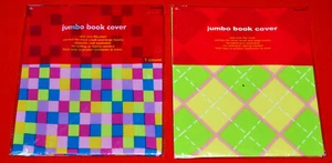 Jumbo Stretchable Book Cover Reusable Washable Target Brand Includes 2 New - Picture 1 of 2