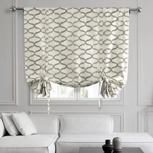 HPD Half Price Drapes Printed Cotton Room Darkening Tie Up Curtains for - Picture 1 of 7