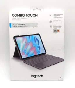 Logitech Combo Touch Tastatur-Case Grau für iPad Air 11" M2 2024, M3 2025 - Afbeelding 1 van 6