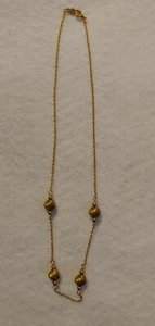 14K GF GOLD FILLED 1/20 NECKLACE - NON MAGNETIC  - 15 1/2 in LONG - Picture 1 of 6