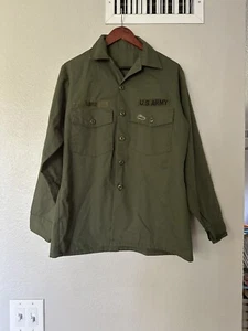 Vintage US Army Herren Utility Hemd - Maße siehe Fotos  - Bild 1 von 16