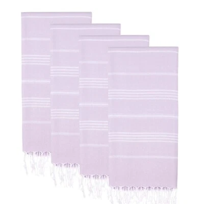 Juego de 4 toallas de playa turcas (38" x 71") | Toalla turca extra grande 100 % algodón Foto 1 de 4