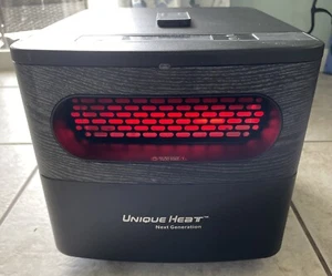 Unique Heat Next Generation 1500 Watt Portable Indoor Electric Infrared Room - Picture 1 of 12
