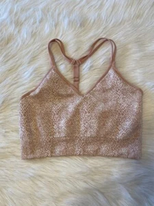 RBX Sports Bra Womens Size Large Pink Wireless Racerback Pull Over - Picture 1 of 5