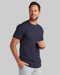 BYLT Premium Basic Herren XL Drop-Cut LUX Kurzarm Hemd Navy - Bild 1 von 10