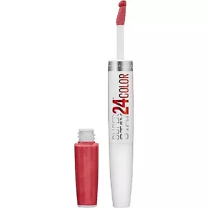 Maybelline SuperStay 24Hr Lip Color 2 Step Liquid Lipstick, 075 Berry Persistent - Picture 1 of 3