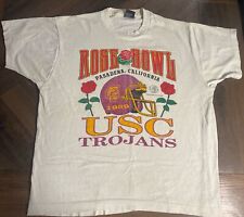 Vintage Rosebowl USC 1988 1989 Single Stitch T Shirt Size Large Trench Mfg