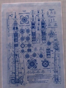 Soviet Soyuz - Russian Rocket Blueprint Plans USSR space cosmos - Picture 1 of 1