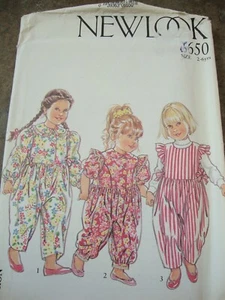 NEW LOOK 6650 NEW UNCUT sew pattern CHILD ROMPER JUMPSUIT PANTS Size 2 - 6 OOP - Picture 1 of 1