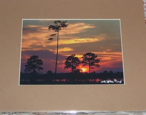 ARTE FOTOGRÁFICO PUESTA DE SOL SOBRE EL GOLFO CIUDAD DE PANAMÁ FL 5X7 MATE 8X10 FIRMADO #3/175 - Imagen 1 de 2