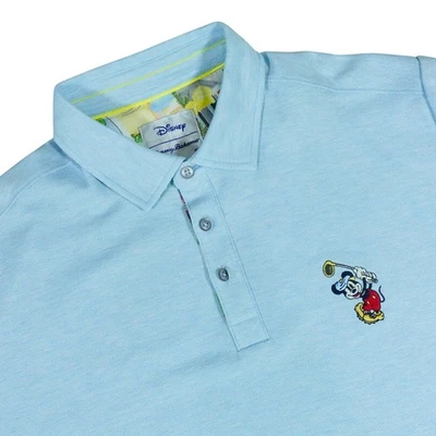 Camisa de golf Tommy Bahama Disney azul UPF 30 algodón Supima para hombre grande nueva con etiquetas Foto 1 de 4