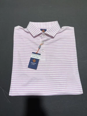 NOVA COM ETIQUETAS POLO MASCULINA DONALD ROSS COLIN, TAMANHO: L, COR: BRANCO/CARAMELO (M9.7) - Imagem 1 de 2